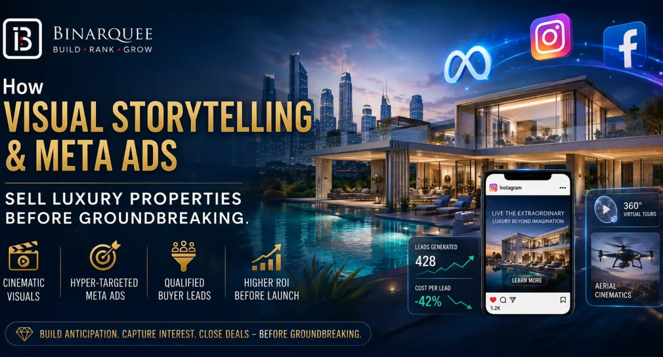 How Visual Storytelling & Meta Ads Sell Luxury Properties Before Groundbreaking