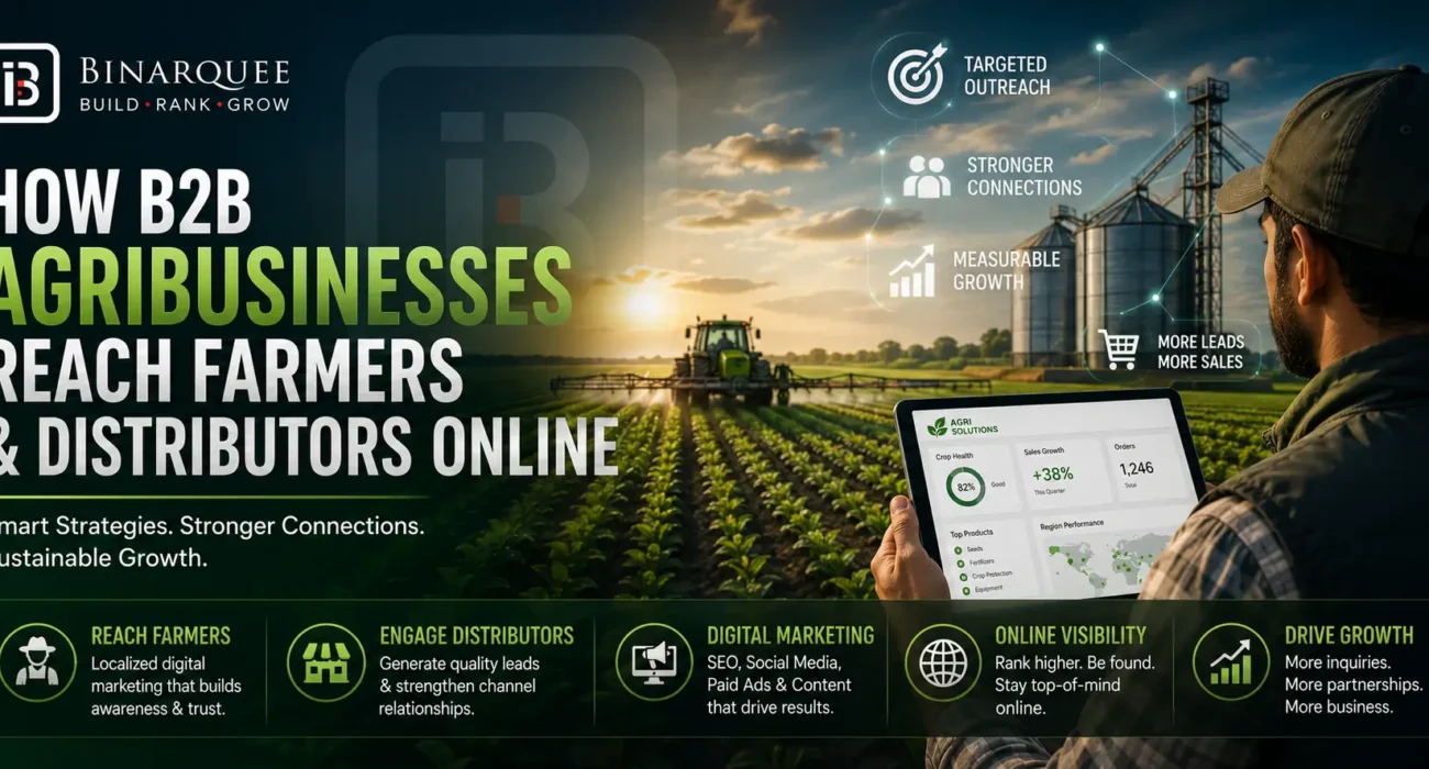 How B2B Agribusinesses Reach Farmers & Distributors Online