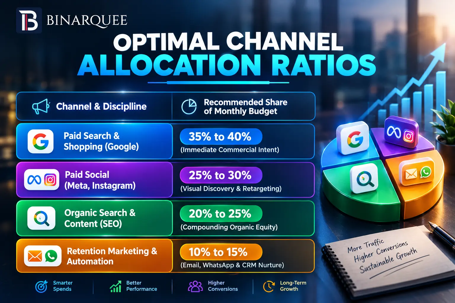 OPTIMAL CHANNEL ALLOCATION RATIOS