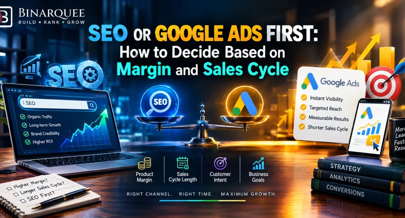 SEO or Google Ads First: How to Decide Based on Margin and Sales Cycle